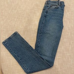 Reformation Liza High Rise Straight Long Jeans